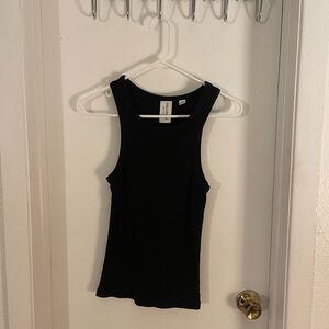 Collusion Black High Neck Tank